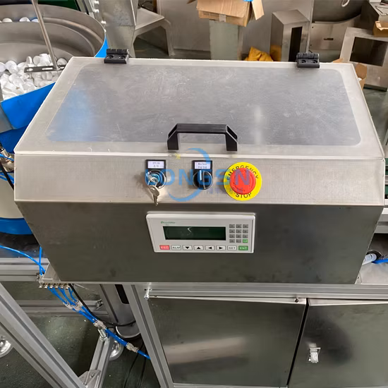 Sigillatrice automatica per tappi con patta, macchina per compressione tappi per coperchio