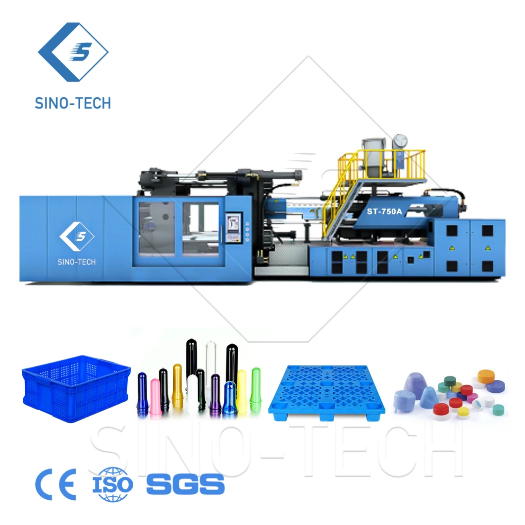 850 Ton Plastic Pet Preform Cap Compression Pallet Injection Moulding Manufacturing Machine