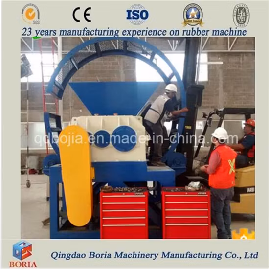 Macchina per il riciclaggio di pneumatici di scarto completamente automatica a caldo, macchina per il riciclaggio di pneumatici, trituratore di pneumatici, impianto di riciclaggio della gomma, macchina per il taglio di pneumatici, macchine per il riciclaggio di pneumatici
