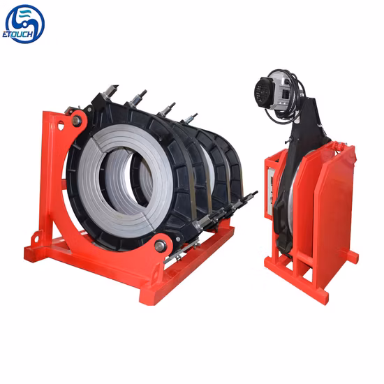 315-630 Macchina semiautomatica per saldatura di testa per tubi in HDPE/macchina per officina per saldatura di testa per fusione