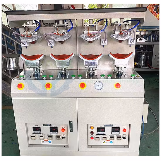 Macchina per lo stampaggio a compressione di cappelli per la realizzazione di cappelli, berretti da baseball, macchine da stiro